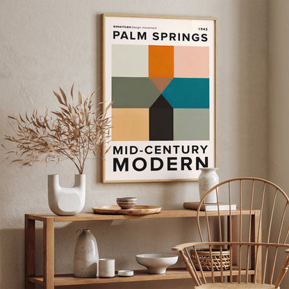 Palm Springs Mid Century Modern Poster