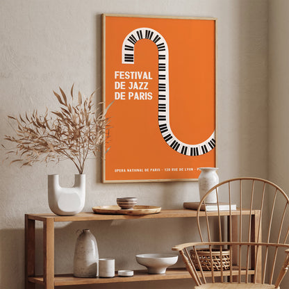 French Jazz Festival Poster - Paris