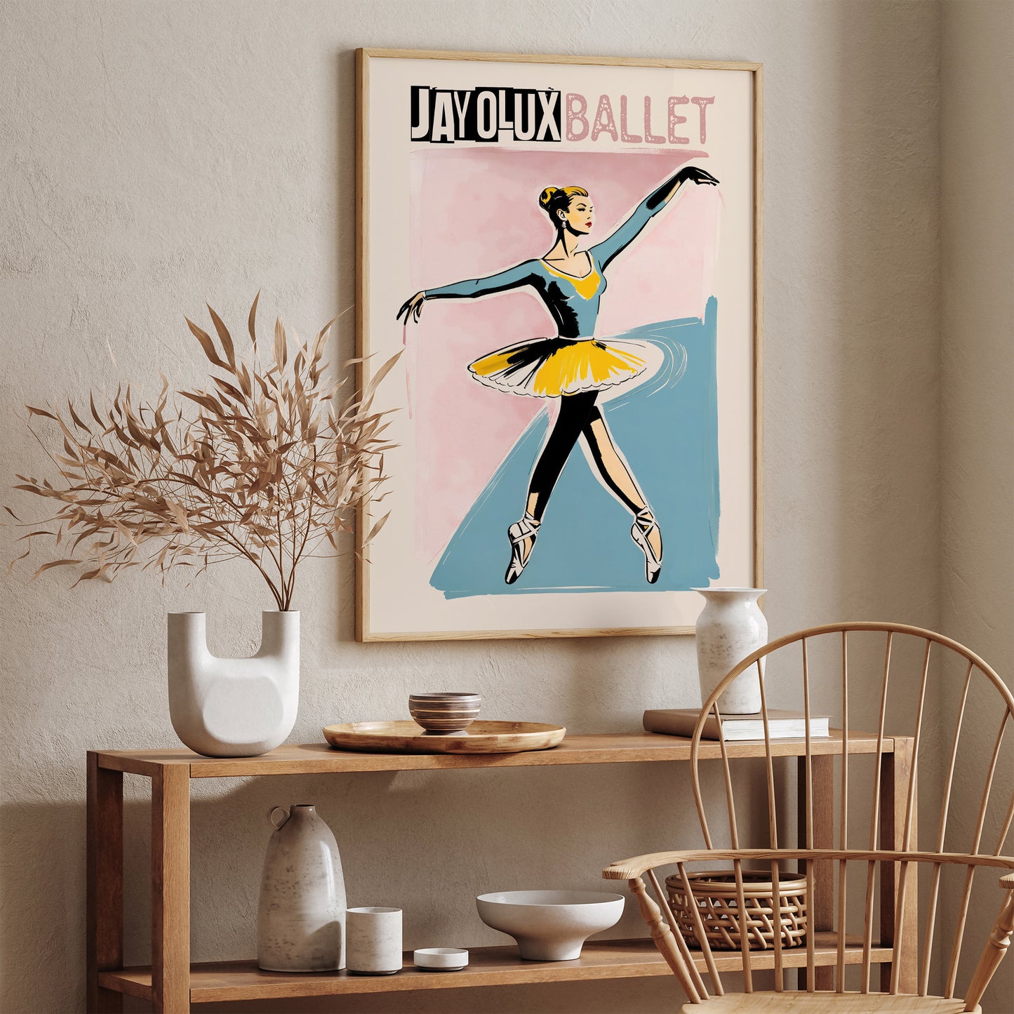 Jayolux Ballerina Vintage Wall Art