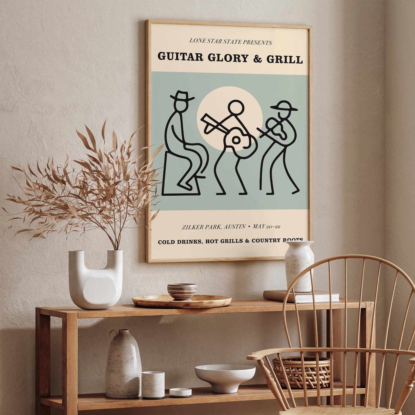 Zilker Park Austin Music Poster