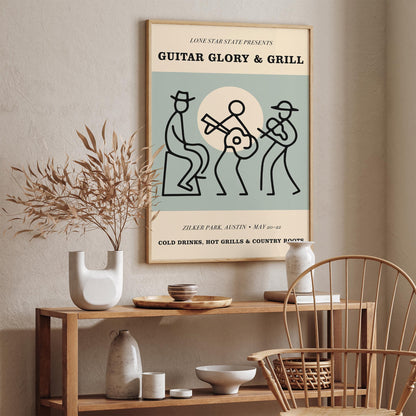Zilker Park Austin Music Poster
