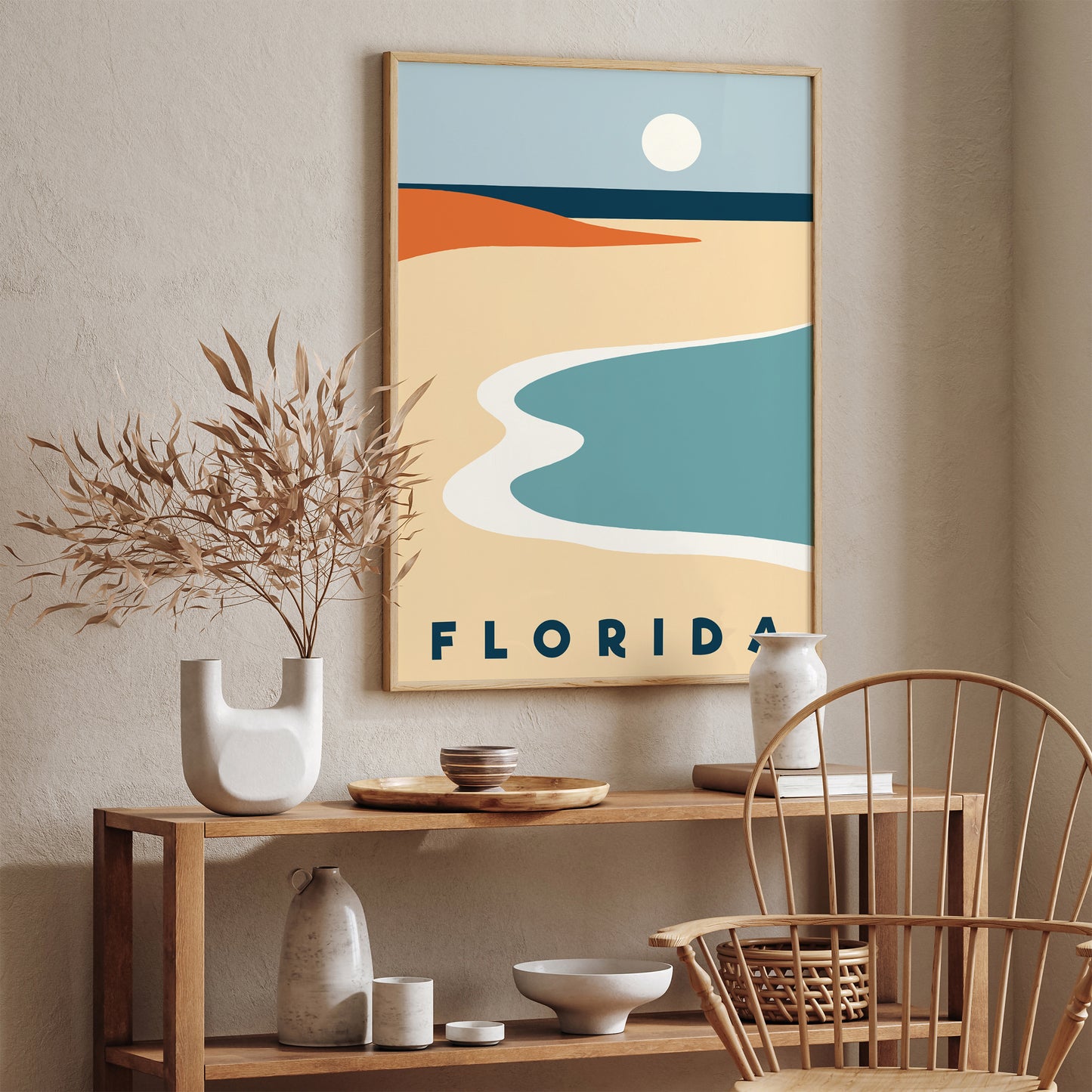 Florida Modern Minimalist Travel Art Print