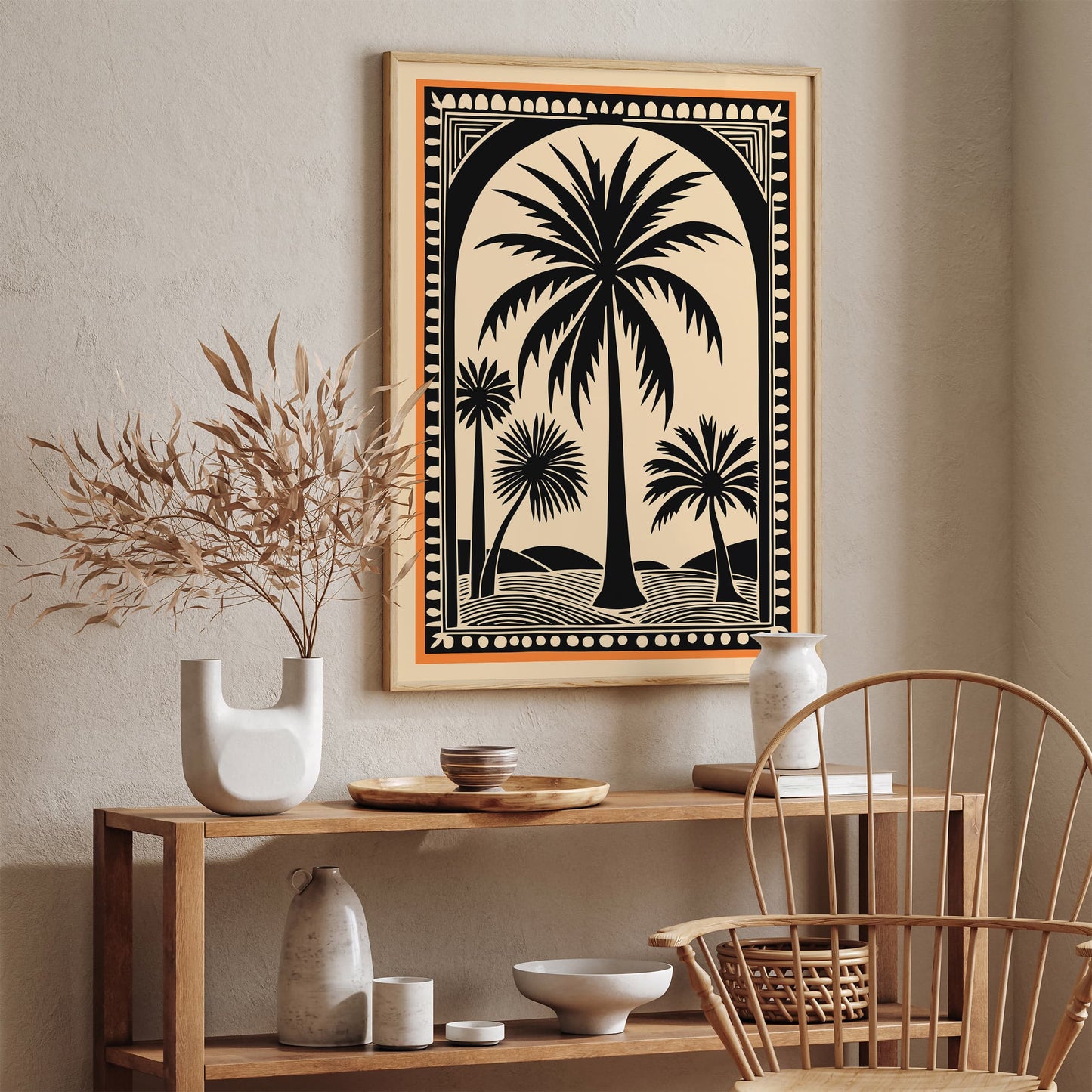 Thailand Palm Trees Boho Wall Art