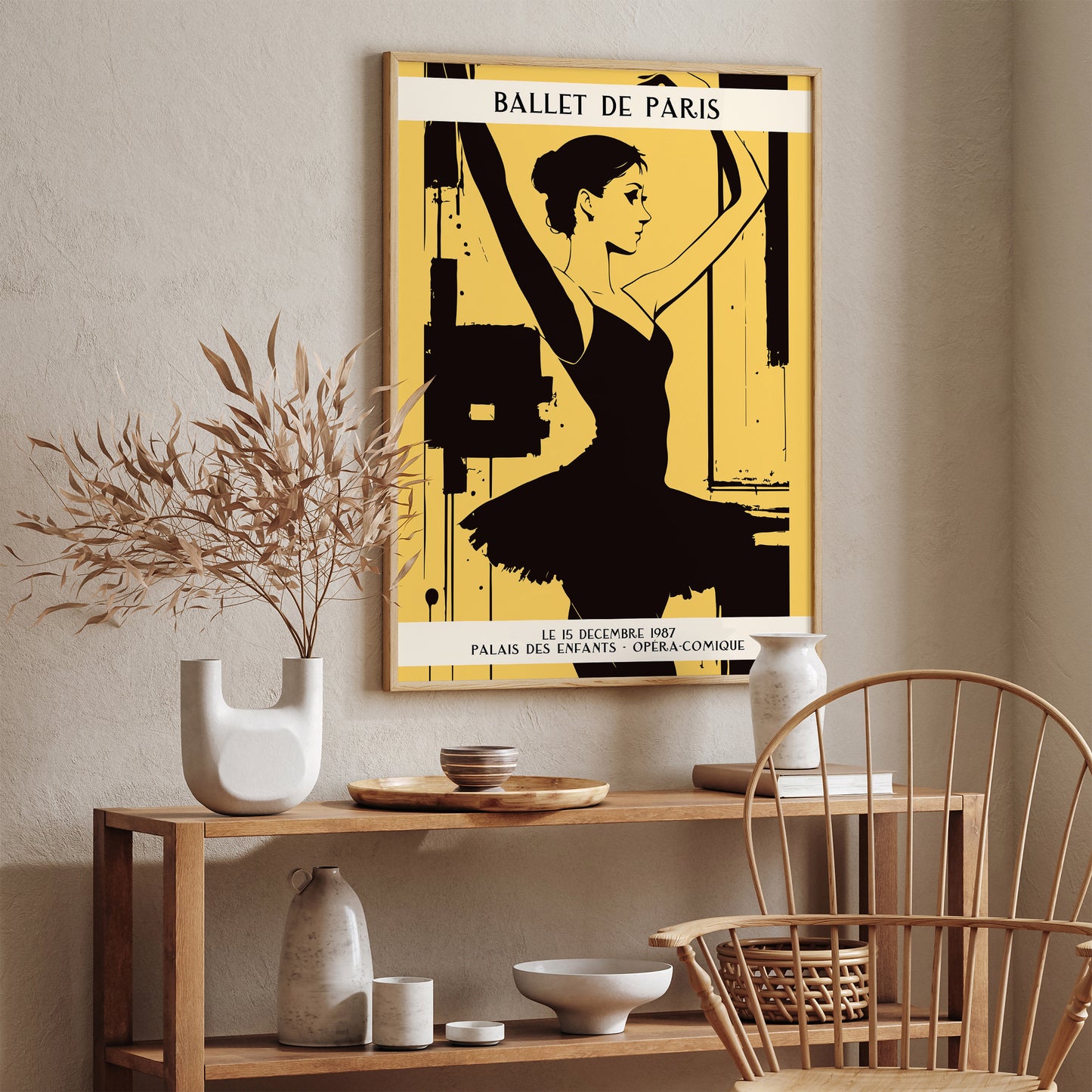 Vintage French Ballet Wall Art Poster