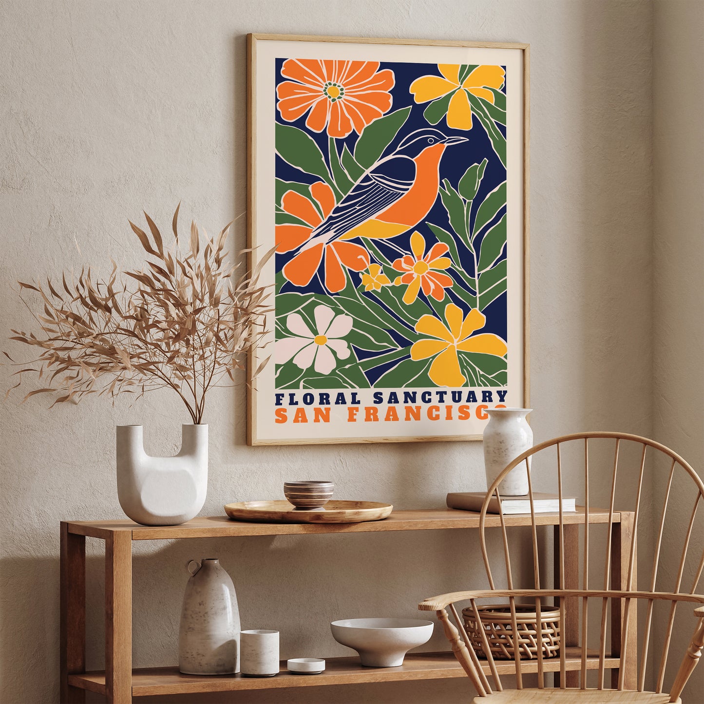 Floral Sanctuary San Francisco Poster