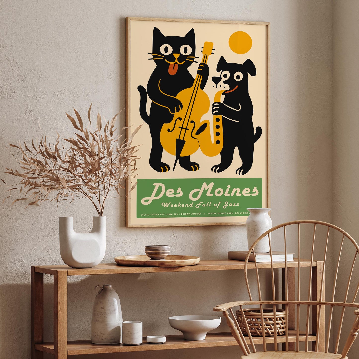 Des Moines Iowa Jazz Festival Poster