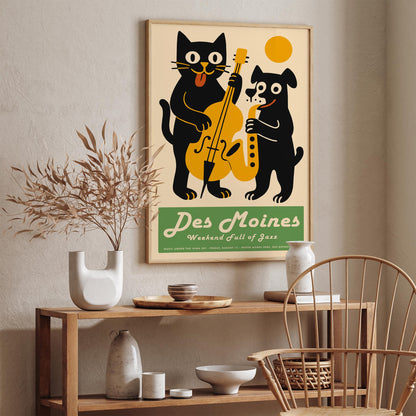 Des Moines Iowa Jazz Festival Poster