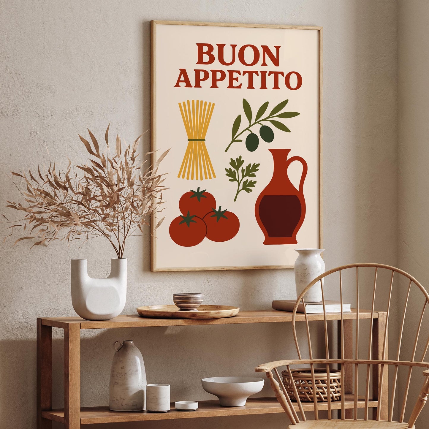 Buon Appetito Italian Foodie Poster