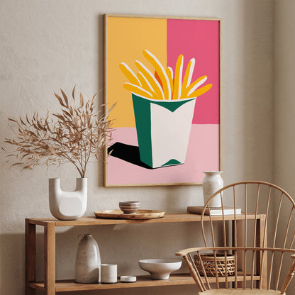 French Fries Cute Cozy Poster