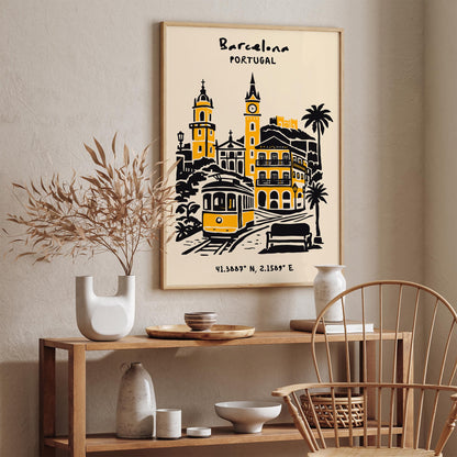Barcelona Spain Poster 2026 – Travel Wall Art Print