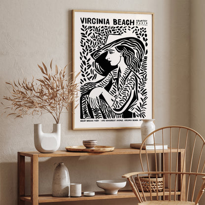 Virginia Beach Country Music Wall Art Poster