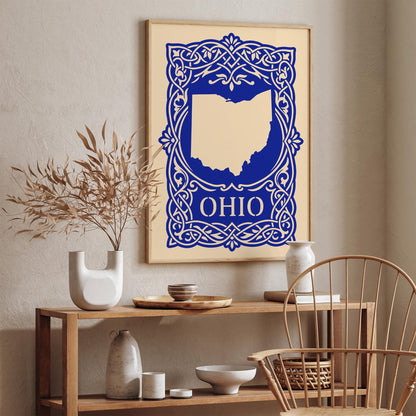 Ohio Blue Travel Poster