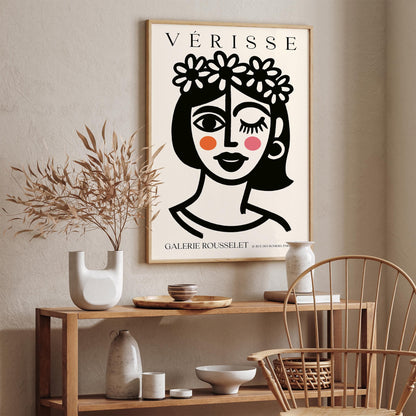 Girl with Flower Crown – Verisse Galerie Rousselet Art Print