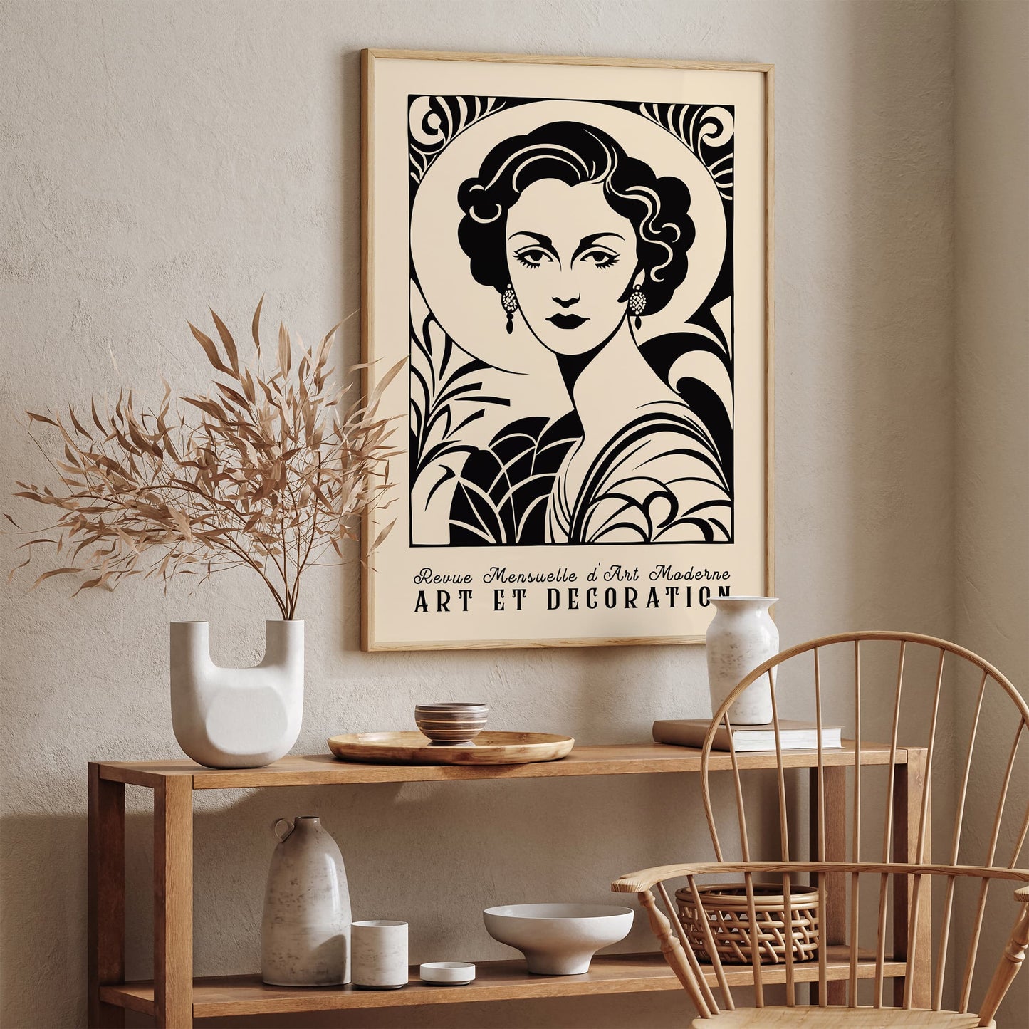 Art Moderne Vintage Fashion Poster