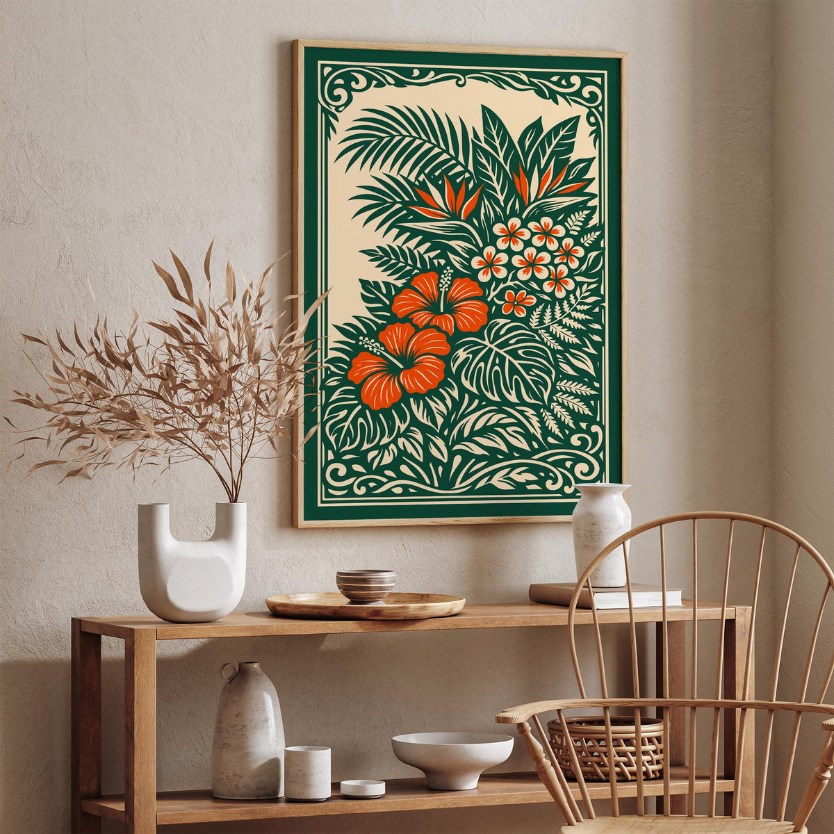 Hawaiian Tropical Nature Art Poster