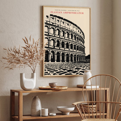 Colloseum Vintage Travel Art Print