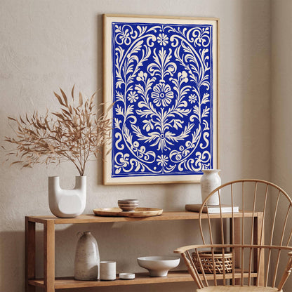 Ethno Floral Carpet Art Print