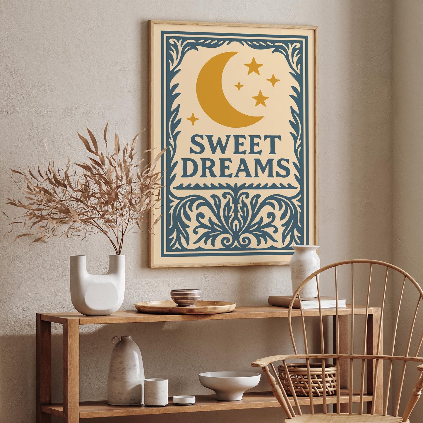Sweet Dreams Poster, Rococo Style Art Print