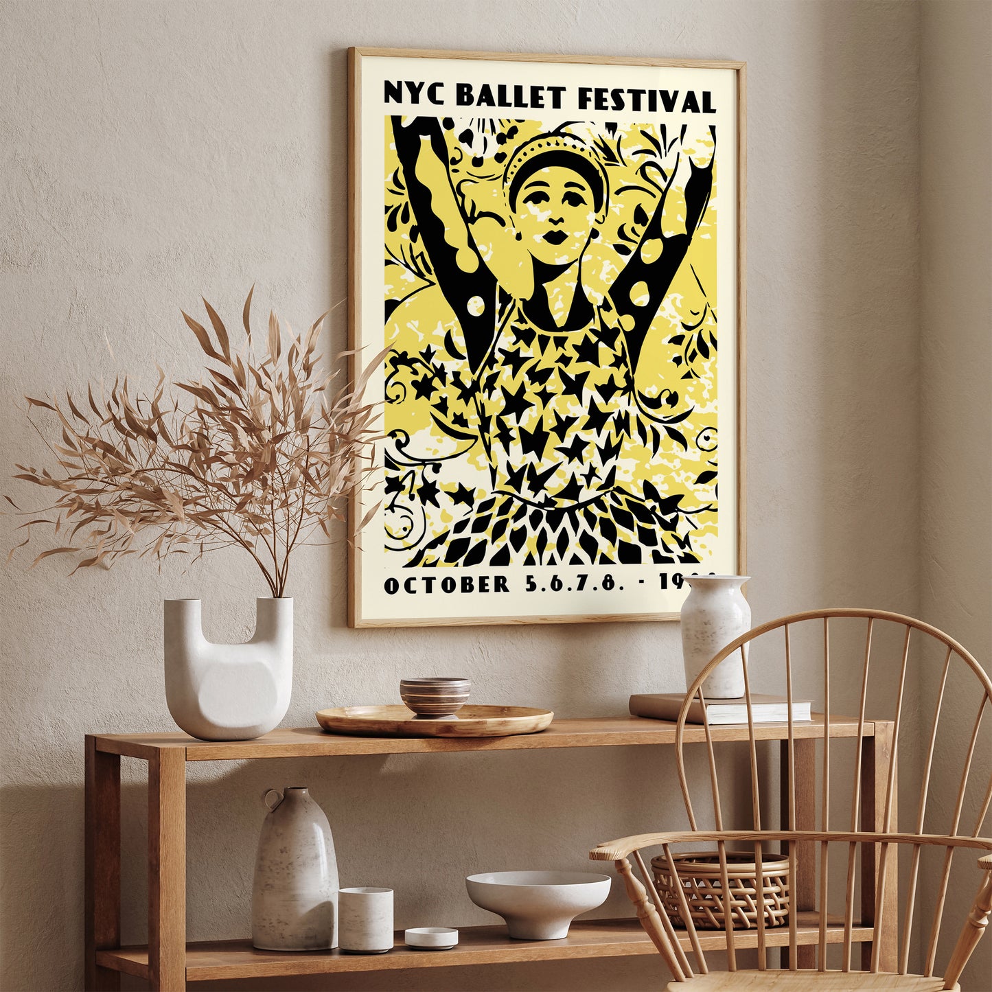 NYC Ballerina Wall Art Poster