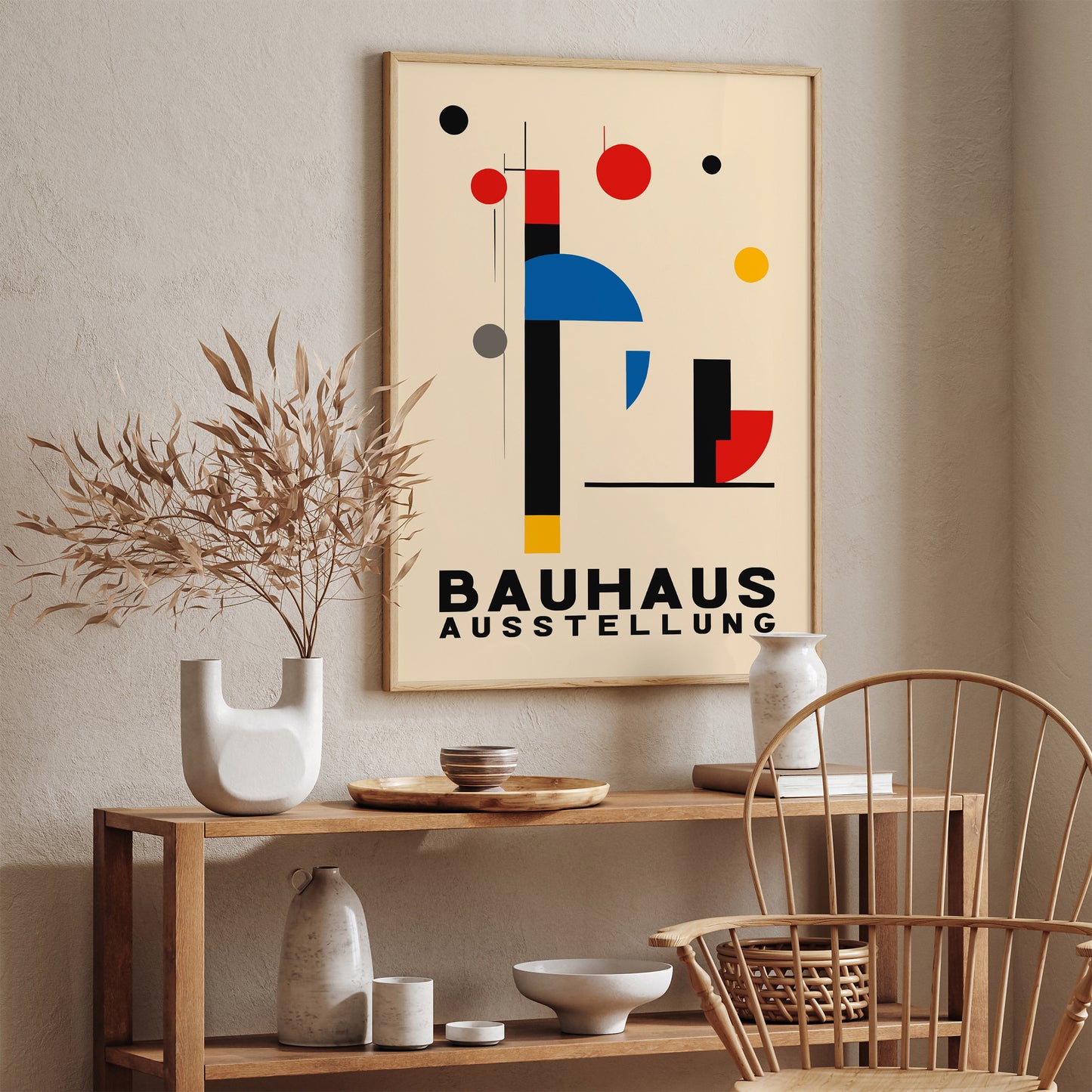 Bauhaus Retro Exhibition Art Print