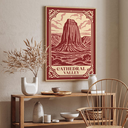 Cathedral Valley, Capitol Reef National Park, Utah Poster