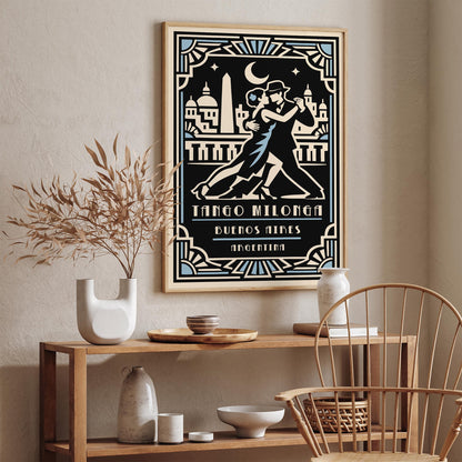 Buenos Aires Tango Poster – Argentina Dance Wall Art