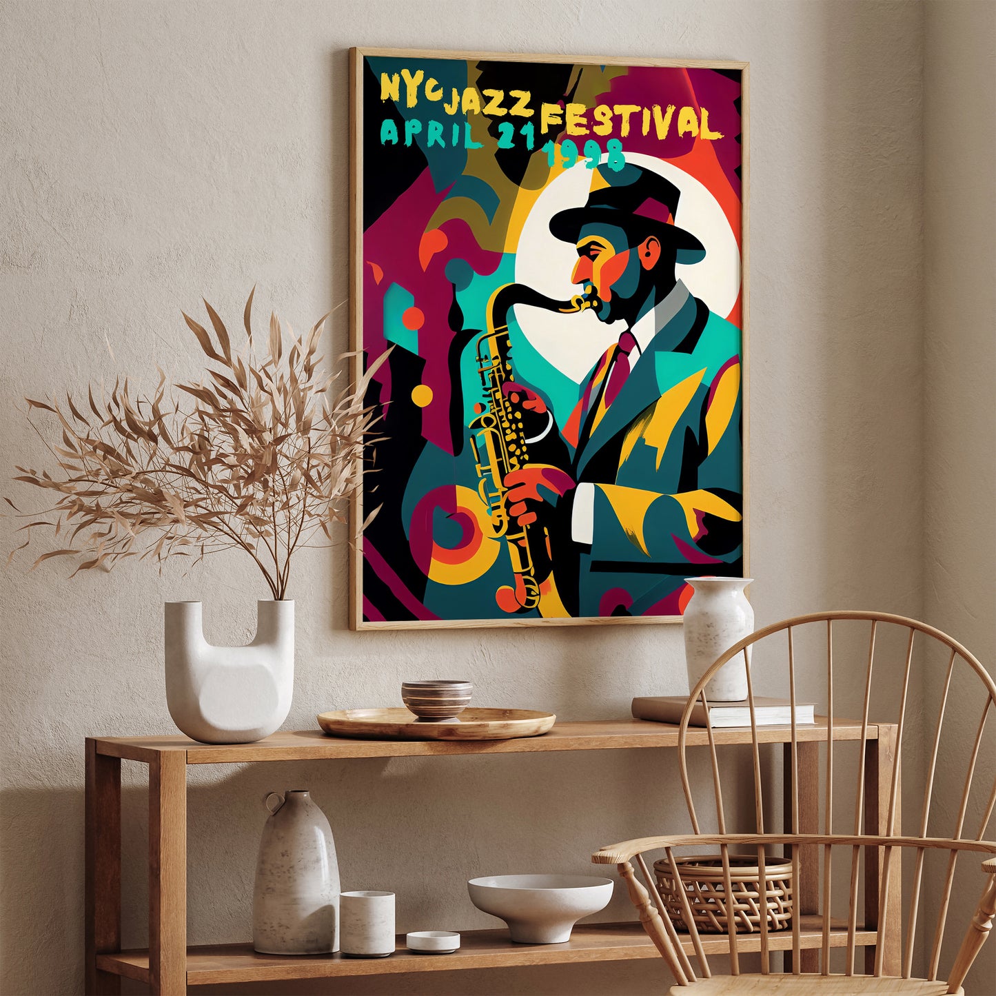 NYC Jazz Festival - 1998 Poster Reproduction