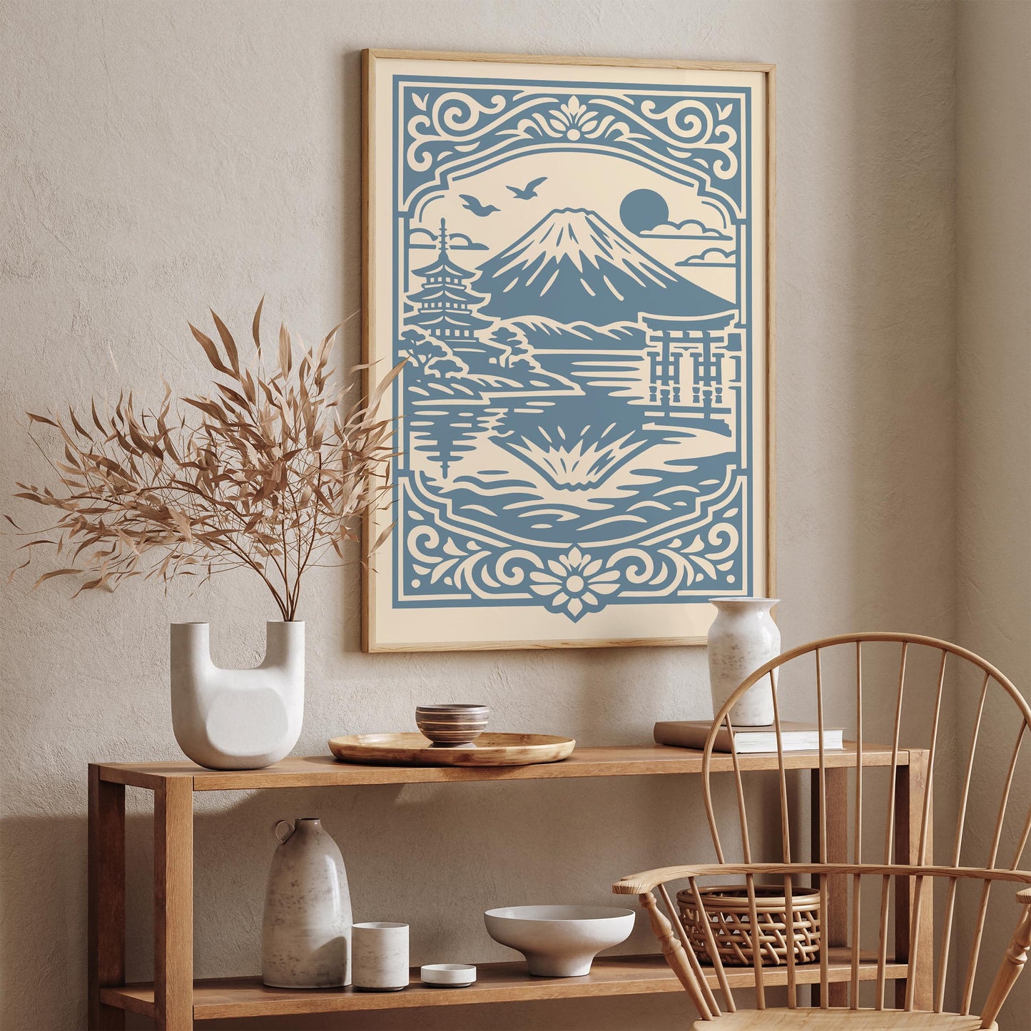 Mount Fuji Landscape Print - Japan Travel Poster