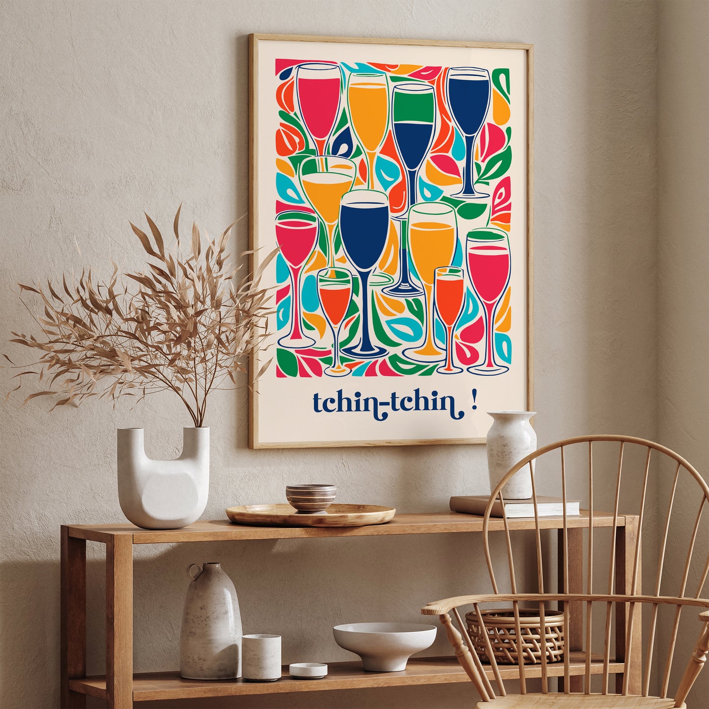 Tchin Tchin Champagne French Art Print