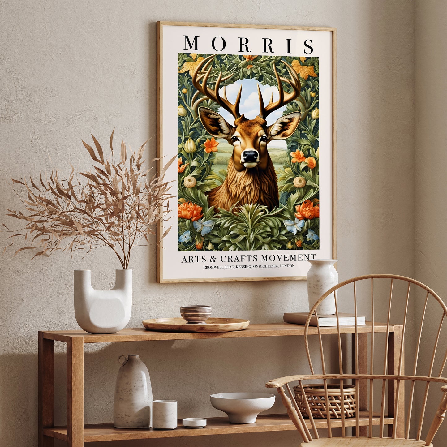 William Morris Wildlife Deer Poster