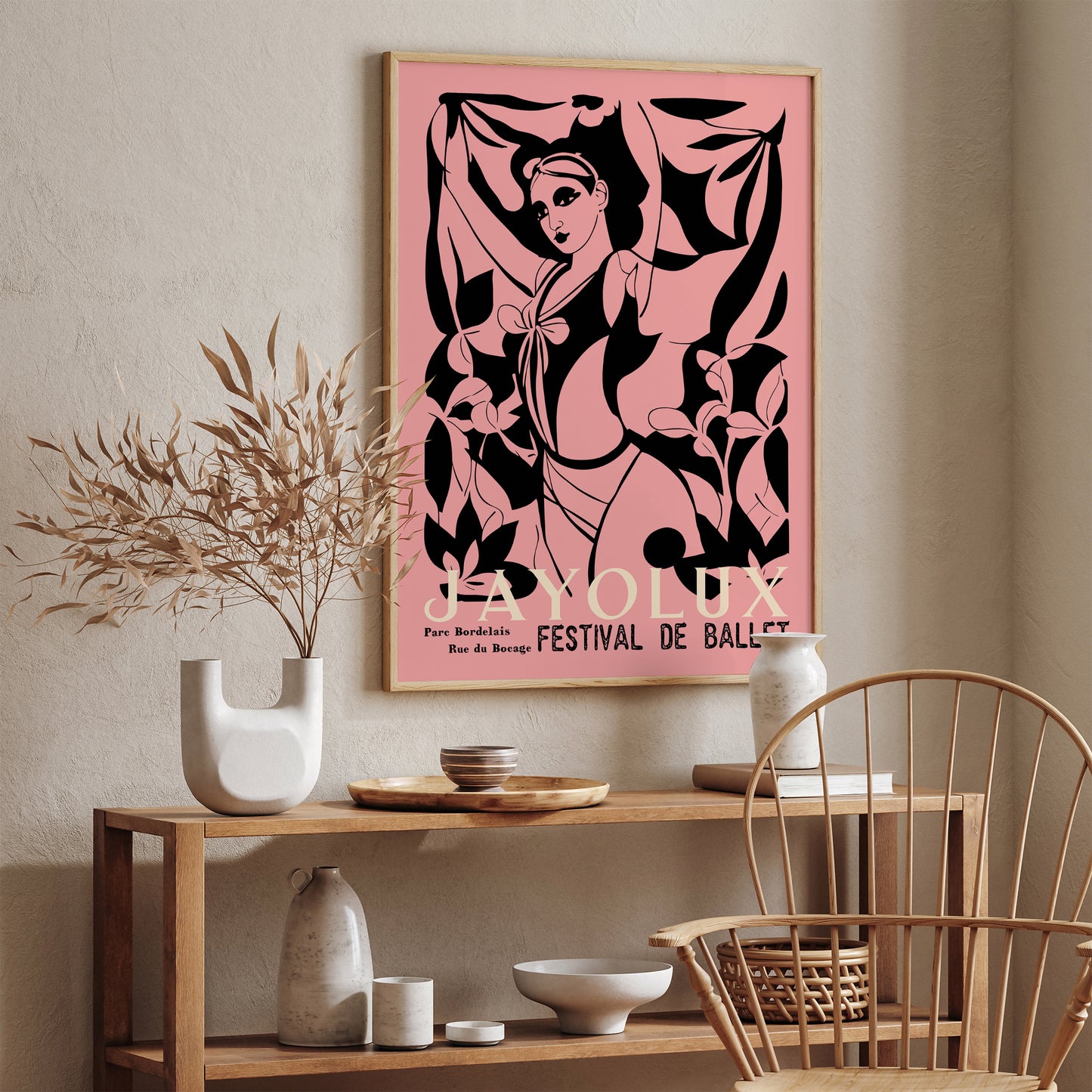 Festival De Ballet Vintage Ballerina Art Print