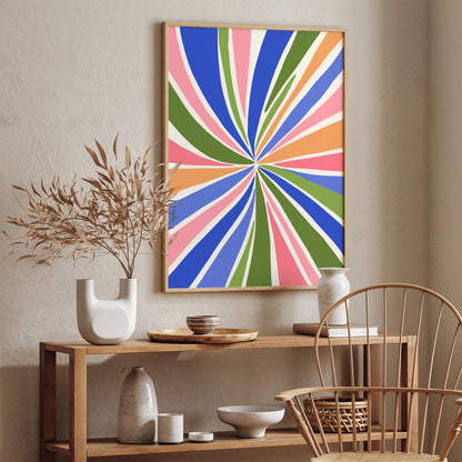 Colorful Swirly Abstract Poster