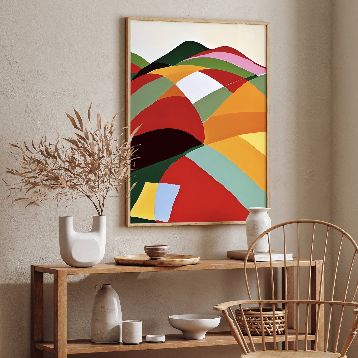 Mid-Century Modern Landscape Poster