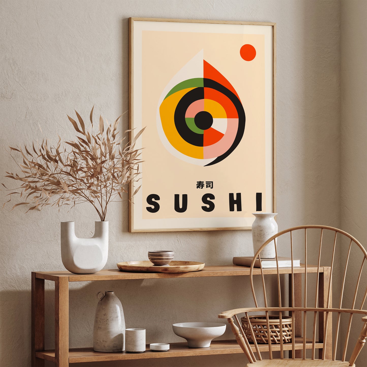 Minimalist Abstract Sushi Poster