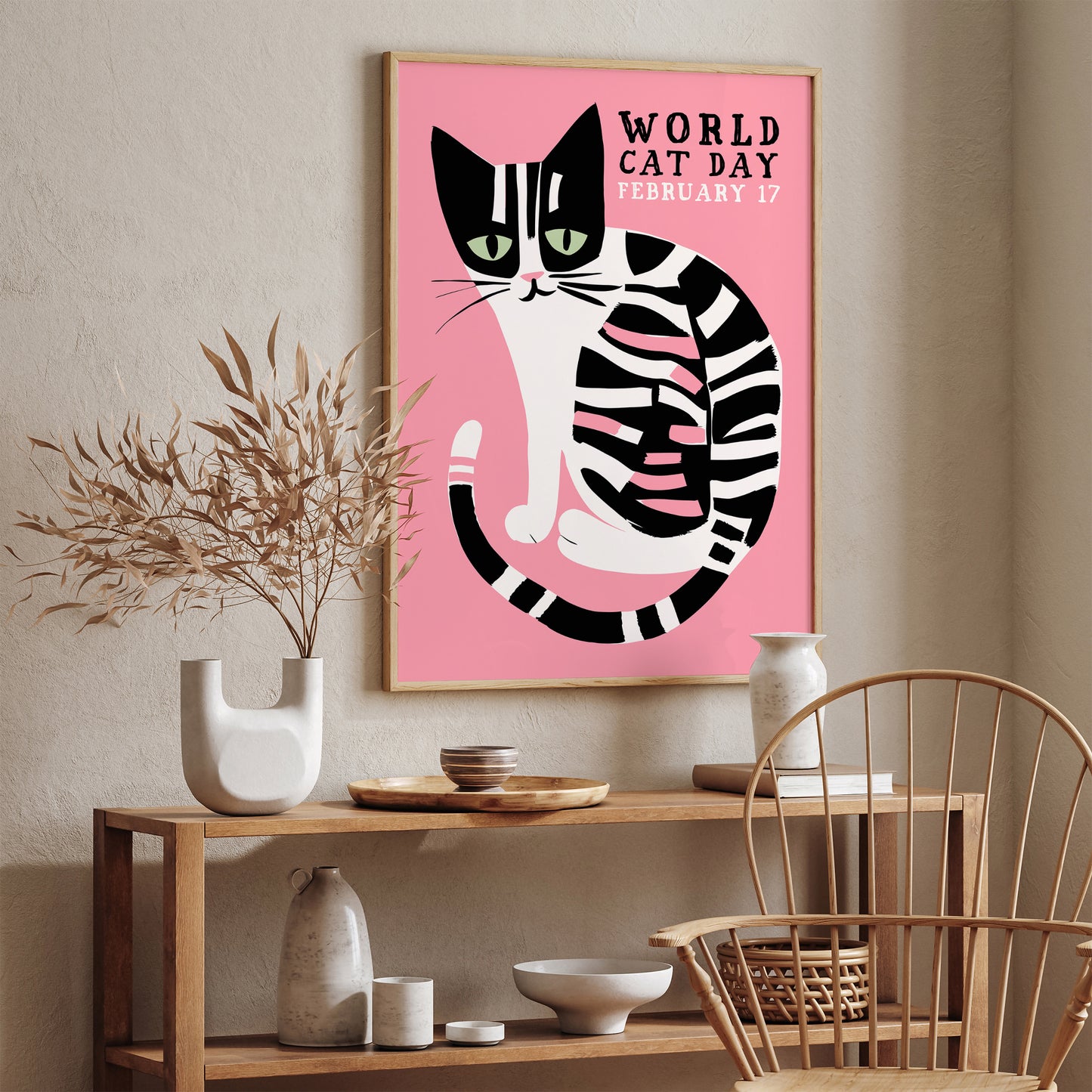 World Cat Day Poster - Cat Owner Gift