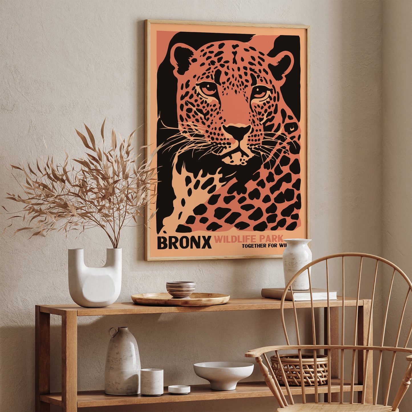 Bronx Wildlife Park Vintage Poster