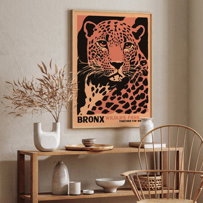 Bronx Wildlife Park Vintage Poster