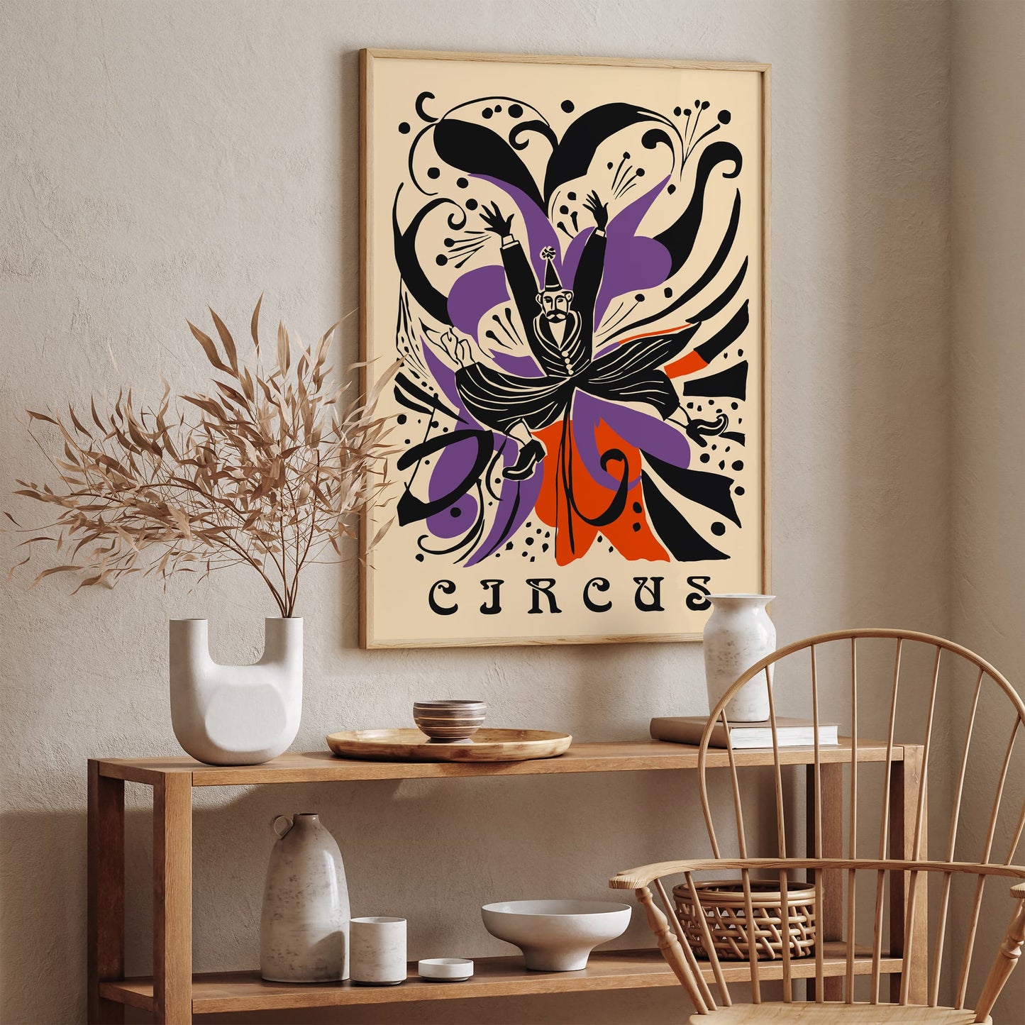 Retro Circus Funny Art Print