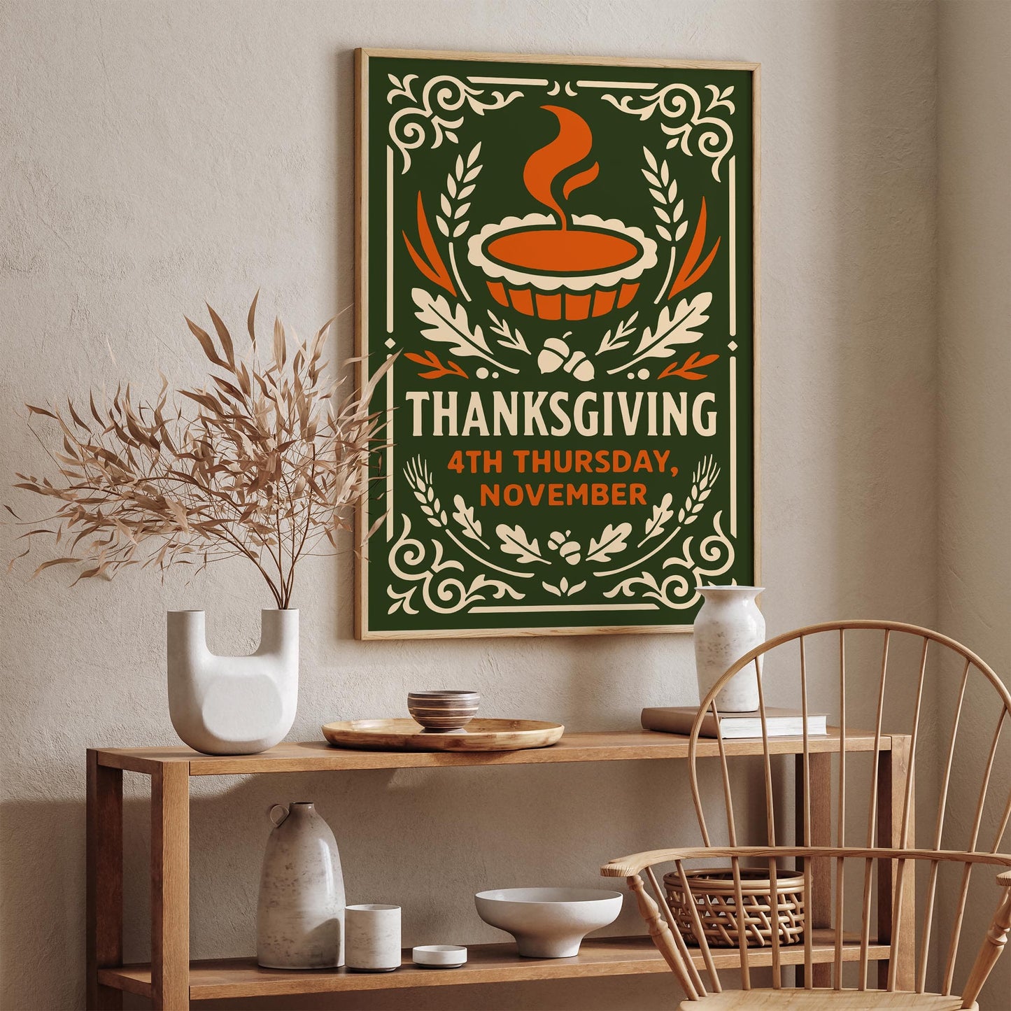 Thanksgiving 4th Thursday Nov Poster