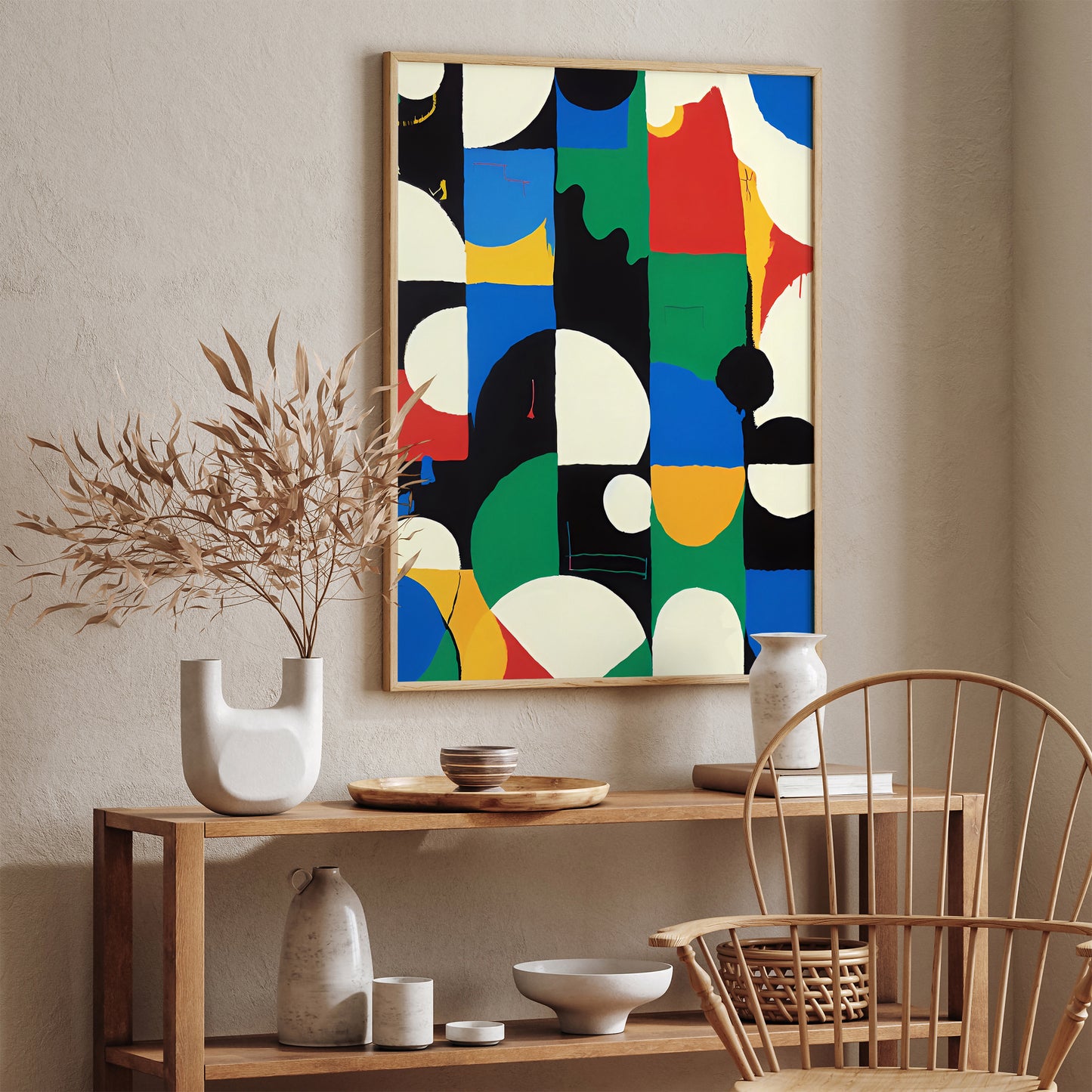 Abstract Shapes Painting Giclee Reproduction