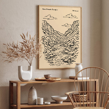 Oak Creek Canyon Arizona Poster