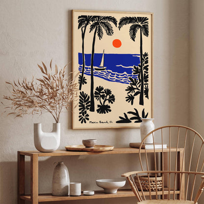 Mexico Beach Florida Travel Poster