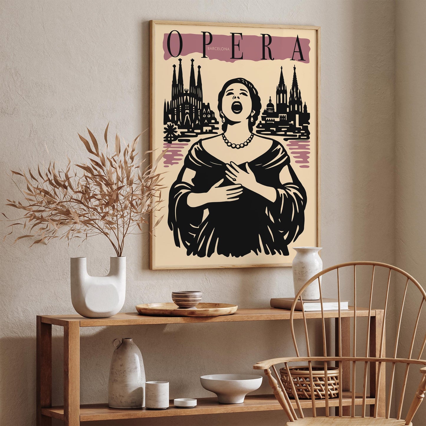 Barcelona Opera Music Poster