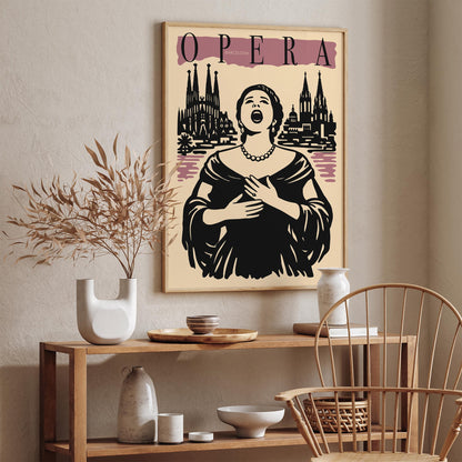 Barcelona Opera Music Poster