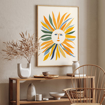 Mid-Century Modern Sunny Mood Art Print