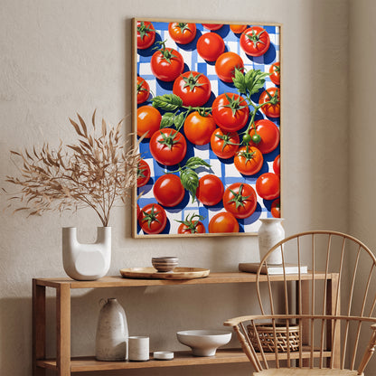 Red Tomatoes Farmhouse Kitchen Print