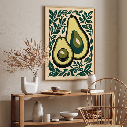 Avocado Wall Art - Kitchen Print Decor