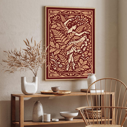 Forest Ballerina Dance Art Poster