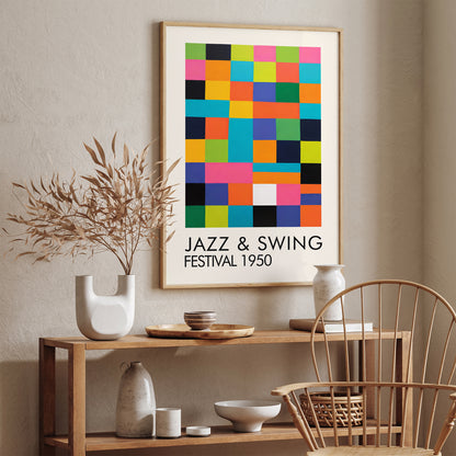 Jazz & Swing Festival Music Poster