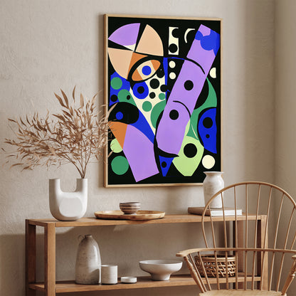 Abstract Painting Shapes Art Print